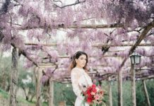 Ніжність гліцинії: стилізована фотосесія