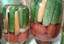 Мариновані овочі як гарнір.