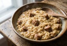 секрет creamysausagerisotto: Чому змішування без нагрівання має значення