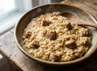 секрет creamysausagerisotto: Чому змішування без нагрівання має значення